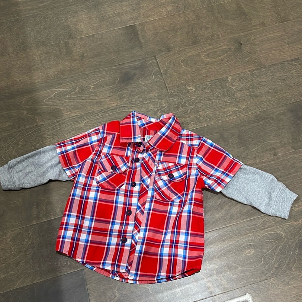 Old navy Baby Long sleeve dress shirt size 18-24M
